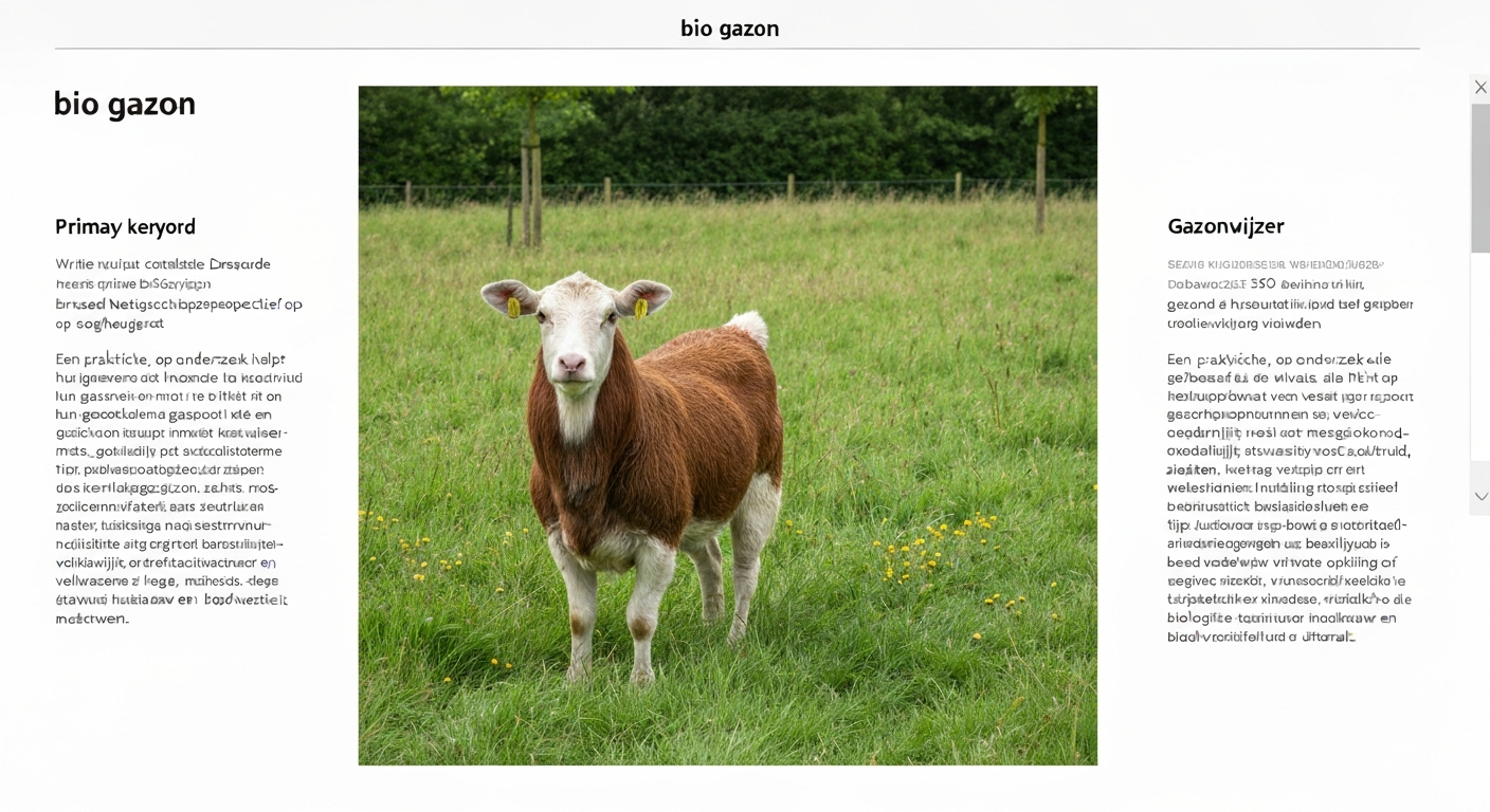 Gezond bio gazon met gras, microklaver en veldbloemen in een Nederlandse achtertuin