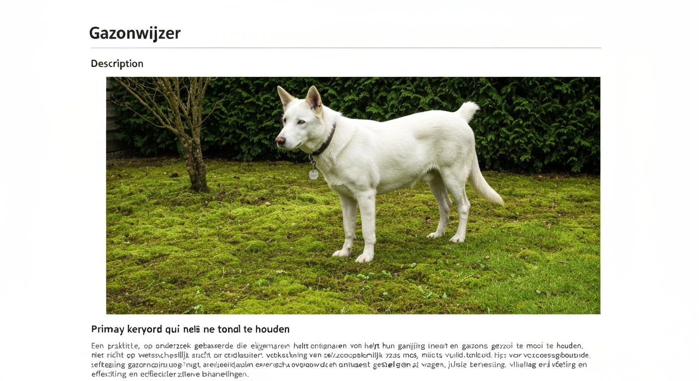 Overzicht van verwaarloosd Nederlands gazon met hoog gras, mos en kale plekken